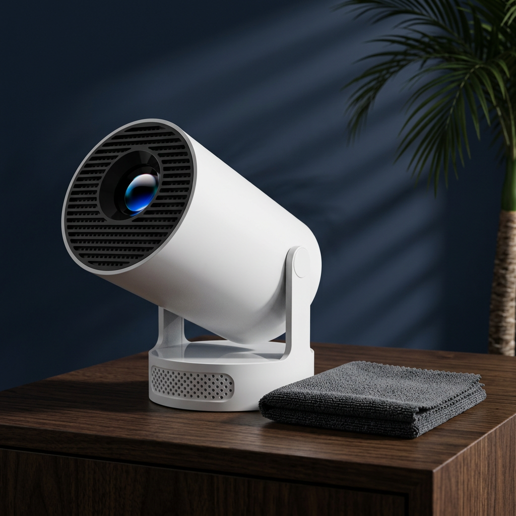 BeamyX Projector + Premium Lens Cleaning Cloth